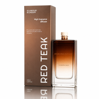 Diffuseur de parfum en verre carré de 100 ml en gros ; Sans alcool, parfum et logo personnalisables ; Parfum longue durée pour offrir en cadeau