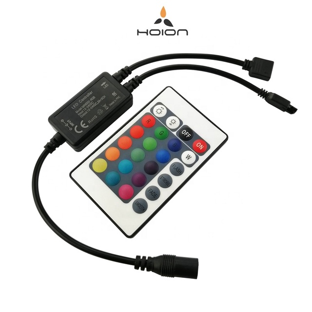 RGB Colorful 3x2A RGB Stair Manual 24 Key LED Mini RGB IR Controller