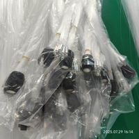 Kit de fibres optiques DC12V 20W à double tête scintillante + moteur de lumière étoile filante 9W 0,75 mm 1100 fibres * 4m + 240 fibres * 4m pour éclairage de voiture