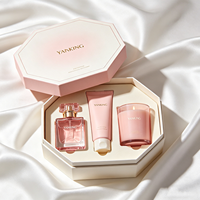 Boîte personnalisée avec couvercle et base, boîte à parfum, aromathérapie, soins de la peau, boîte cadeau, boîte en papier octogonale avec doublure pour la Saint-Valentin