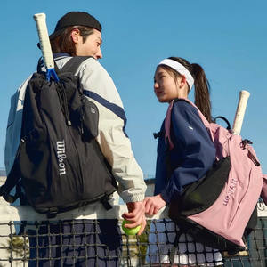 Sac de sport de tennis 2e génération grande capacité design sud-coréen double épaule cordon de serrage sac de sport pour raquette - Product Image 4