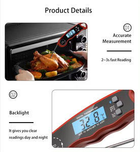 가정 및 야외 요리를위한 즉각적인 읽기 기능이있는 인기있는 주방 가제트 디지털 고기 온도계 - Product Image 5