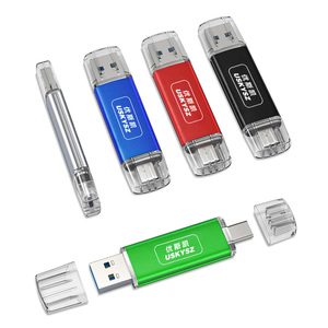 Ổ flash <span class=keywords><strong>USB</strong></span> Type-C 2 trong 1, in logo tùy chỉnh, dung lượng 8GB 16GB 32GB 64GB 128GB, chuẩn 2.0, hỗ trợ OTG, sản xuất tại nhà máy. - Product Image 4