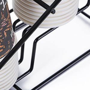 Bouteille fil présentoir <span class=keywords><strong>Monin</strong></span> sirop café support de stockage multifonction lait thé tasse support affichage - Product Image 6