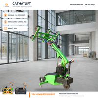 Nouvelle ventouse rotative à aspiration avec réglage fin télescopique, alimentation AC/Batterie, télécommande, certifiée ISO/CE/RoHS/SGS