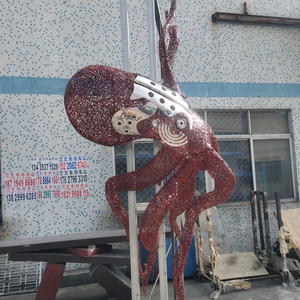 Nouvelle sculpture d'octopus en acier inoxydable 304, design original, à prix avantageux - Product Image 2