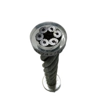 Câble métallique 6x12+7FC 1670/1770Mpa galvanisé pour la fixation de cargaisons et le transport flottant du bois
