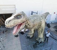 Modèle de dinosaure gonflable géant, imperméable, long, de dessin animé, pour événements publicitaires, promotions, parcs, décorations d'Halloween en extérieur