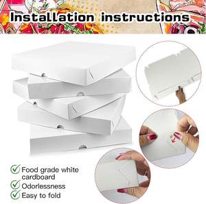 <span class=keywords><strong>Pizza</strong></span> bianca fatta in casa e scatole di carta artigianale per i tuoi progetti creativi e pizze - Product Image 3