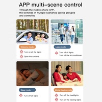 Sistema Inteligente de habitación de hotel personalizado, interruptor zigbee, tuya, WIFI, interruptor inteligente de 8 entradas, panel de 6 interruptores de luz