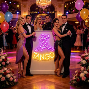 Insegna Luminosa a LED a Forma di <span class=keywords><strong>TANGO</strong></span> per Ballerini di <span class=keywords><strong>Tango</strong></span>, Ideale per Studio di Danza, Bar, Caffetteria - Product Image 4