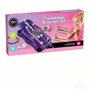 Kit de fabrication de bracelets d'amitié avec <span class=keywords><strong>métier</strong></span> <span class=keywords><strong>à</strong></span> <span class=keywords><strong>tisser</strong></span> en plastique, cadeau d'anniversaire, jouet éducatif d'arts et d'artisanat <span class=keywords><strong>pour</strong></span> enfants de 8 ans et plus - Product Image 6