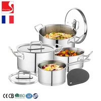 Ensemble d'ustensiles de cuisine, casseroles, en acier inoxydable, multifonctionnel et facile à nettoyer, pour la maison