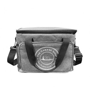 Sac isotherme de pique-nique grande capacité, échantillon gratuit, impression personnalisée, Oxford, portable, avec poche en filet - Product Image 6