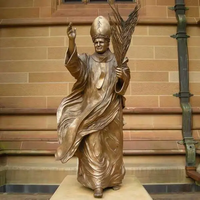 Statue de Saint-patrick taille réelle en Bronze, Statue de Saint-patrick