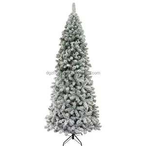 PVC 9FT Luxurious Snow Giant Christmas Tree with Lights Perfect for Commercial Malls