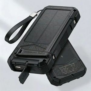 Batterie Externe <span class=keywords><strong>Solaire</strong></span> 20000mAh avec 7 Panneaux Détachables, Chargeur sans Fil à Manivelle, Équipement de Survie pour <span class=keywords><strong>Camping</strong></span>, Randonnée et Urgences - Product Image 2