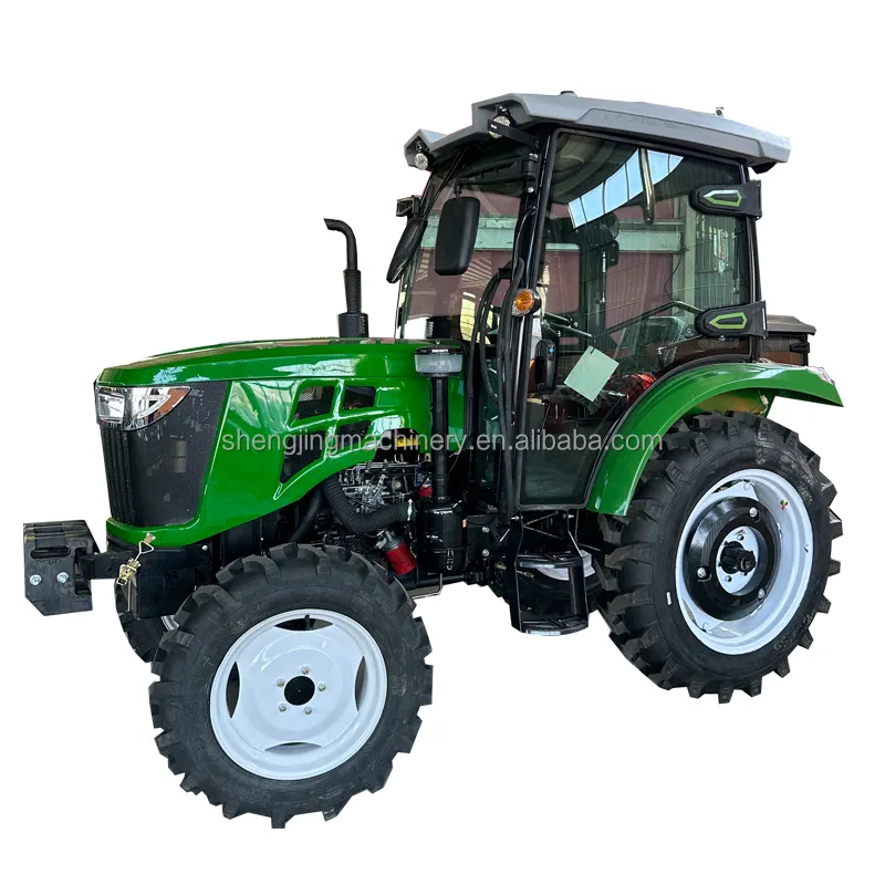 Trattore macchine agricole trattore 4wd 50hp 60hp 70hp 80hp 90hp 100hp agricolo con benna frontale