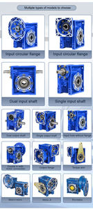 इलेक्ट्रिक गियर मोटर गति प्रतिकार गियरबॉक्स नीले रंग स्टेपर कृमि गति कृषि उद्योगों के लिए - Product Image 5