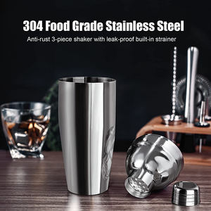 Kit de mixología de barman de acero inoxidable, conjunto de accesorios de barra de soporte, coctelera mezcladora de <span class=keywords><strong>bebidas</strong></span> mezcladas <span class=keywords><strong>para</strong></span> fiesta en casa y Bar, venta al por mayor - Product Image 3