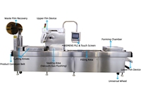 Machine d'emballage de poisson, machine d'emballage sous vide automatique pour filets de tilapia, machine d'emballage sous vide à film étirable