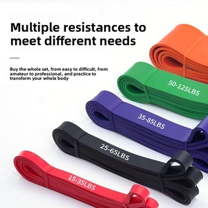 Bandas de Resistencia de Látex Personalizables con Asas para Ejercicios de Gimnasio y Entrenamiento de Fuerza - Product Image 4