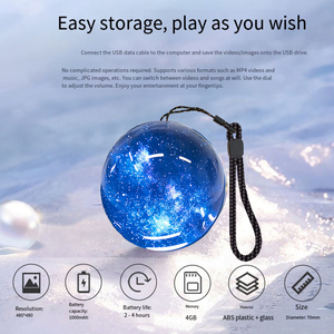Vente en gros usine : Orbe de cristal vidéo 3D romantique, lecteur <span class=keywords><strong>MP4</strong></span> rechargeable, personnalisable, DIY, Orbe de souvenirs, Tendance mode numérique - Product Image 4