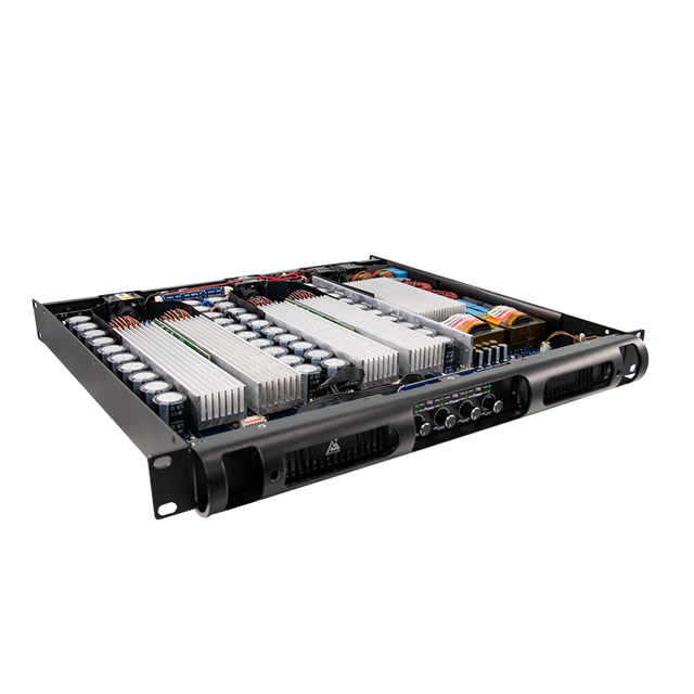 Professional Q.10 Pro 3400W Digital 4 Channel 1000W 1U Class D Audio Power Amplifier with 1 Year Warranty