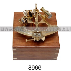 การเดินเรือทะเลหนักเยอรมันรูปแบบการทำงานเรือ Sextant โบราณเสร็จด้วยกล่องไม้ - Product Image 5