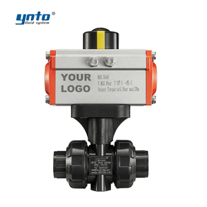 Customizable OEM High Temperature 4 Inch PVC UPVC 2 Way Pneumatic Actuator <strong>Ball</strong> <strong>Valve</strong> Water Flow Control <strong>Valve</strong> - Product Image 5