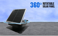 Ventilateur de toit solaire industriel pour maison conteneur Ventilateur extracteur d'air thermique pour maison préfabriquée avec système solaire