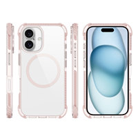Coque de protection antichoc Echo Wave Plus Design pour iPhone 16 17 Plus, étui de téléphone transparent, coque rose fantaisie