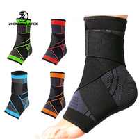 Manchon de compression de soutien de la cheville à tricoter personnalisable en usine en latex Danyang Zhenxing avec sangles réglables pour entorse