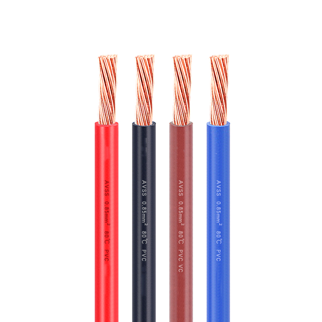 Factory Directly Avss Car Cable 0.22mm² - 12mm² Japan Low Voltage Standard Hookup Copper PVC Automobile Wire