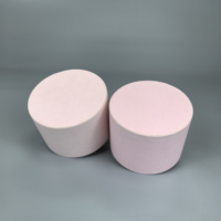Boîte à bijoux en forme de rose ronde rose sur mesure pour emballages cadeaux de mariage, cadeaux de Noël, parfums, montres