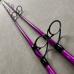 Cần câu cá nặng, độ bền cao, phát sáng màu hồng, 7'6 inch, 1 cái, lực kéo 10-40LB, 10-50LB, 20-60LB, 30-80LB, chuyên câu cá tra - Product Image 3