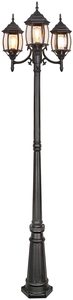 Lampadaire de jardin extérieur en laiton avec abat-jour en verre, luminaire détachable, capteur de mouvement LED, lumière blanc chaud 2700K, AC 220V, IP66 - Product Image 3