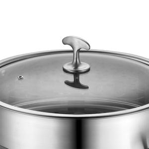 Juegos de utensilios de cocina de vapor con características ecológicas de <span class=keywords><strong>Fuxiang</strong></span>, acero inoxidable de alta calidad, 304, olla grande para sopa, olla caliente de 28cm - Product Image 3