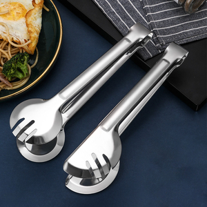 ที่คีบอาหารครึ่งวงกลมสแตนเลสสำหรับครัว CXT648 ขายส่ง ที่คีบขนมปัง ที่คีบสเต็กแบบหนา - Product Image 6