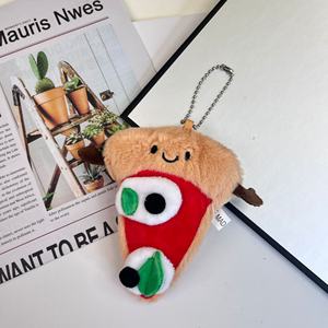 Llavero DE LA Serie Gourmet, Colgante Creativo para Mochila Escolar, Bonito, para Pizza, Sal, Pimienta, Cuerno Enrollado, <span class=keywords><strong>Pan</strong></span>, Oso de Felpa, Malla, Joyería Original - Product Image 4