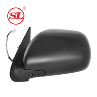 Espejo ajustable eléctrico plegable cromado Hiace, accesorio para TOYOTA, accesorio para automóvil, para automóvil