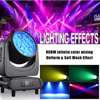 Luz móvil LED RGBW DMX512 4 en 1 de 19x40W IP65 a prueba de agua con zoom para escenario, DJ, discoteca y fiestas
