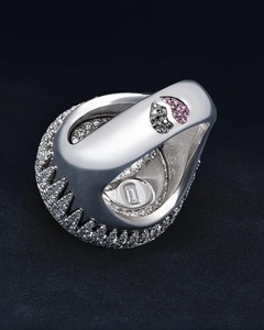 แหวนฮิปฮอปประดับเพชรโมอิสซาไนต์ VVS เงินแท้ 925 ดีไซน์โดดเด่นสำหรับผู้ชายและผู้หญิง เหมาะสำหรับงานฉลองครบรอบและงานปาร์ตี้ - Product Image 4