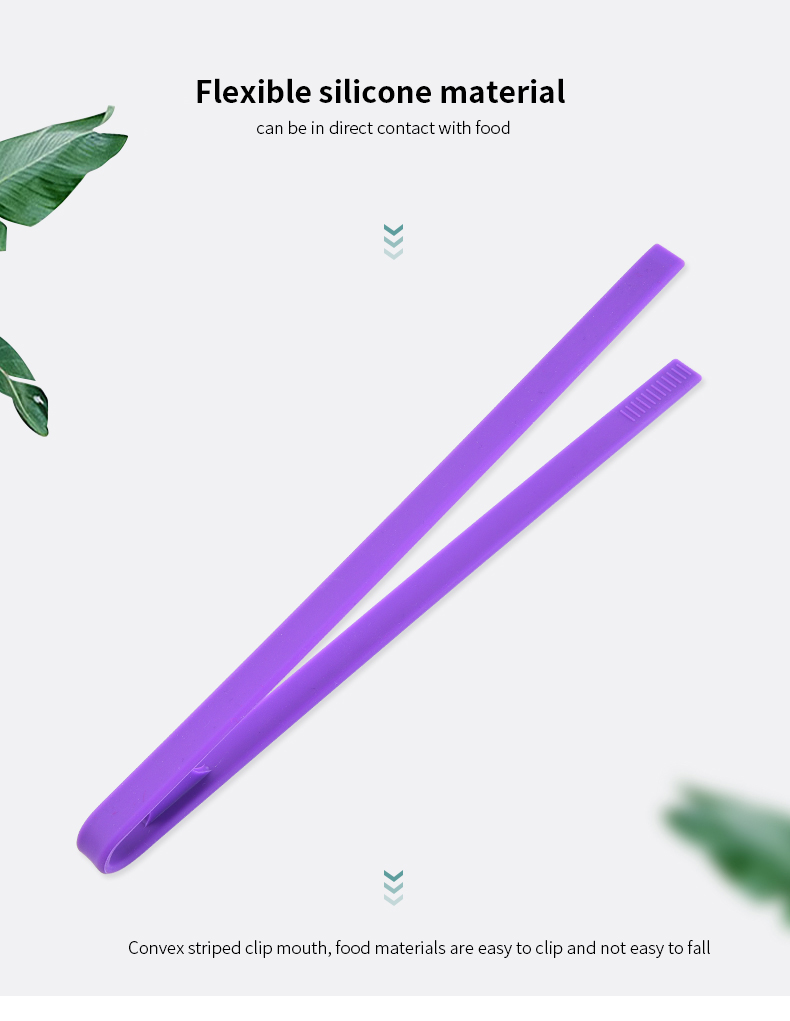 Food Clip Barbecue Steak Kitchenware Utensil Tool BBQ Tongs Silicone Bread Clips Serving Food Cooking Silicone Kitchen Tongs