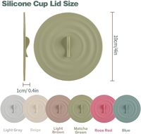 Couvre-tasses en silicone multicolores avec logo personnalisé, réutilisables, anti-poussière, souples, avec support pour cuillère, ajustement universel pour tasses