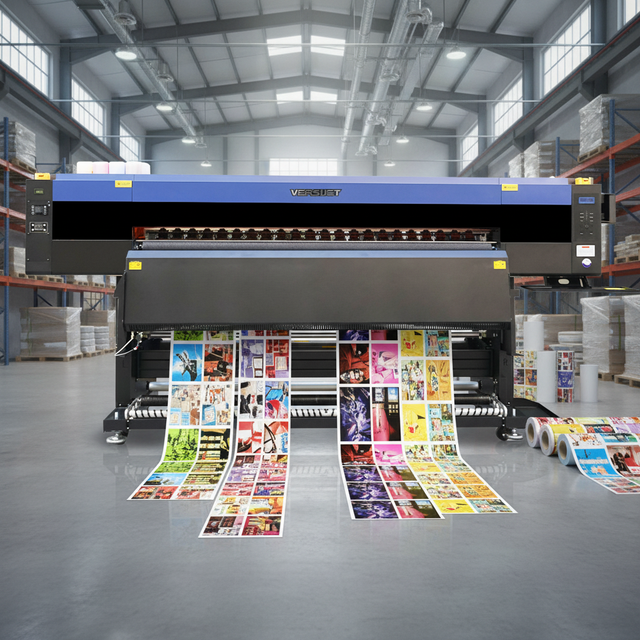 VERSIJET 1.8m Industrial Dye Sublimation Textile Printer with 8 Eps I3200 Heads High Speed Fabric Printing