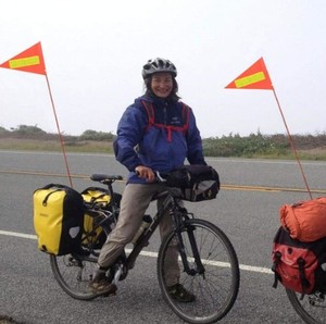 Visibility Orange Triangular Safety Flag Bike Flags with <b>Bar</b> for Kids Safety with Mounting Bracket - Product Image 4
