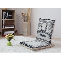 HE-1267, chaise de méditation pliable et réglable, nouveau tissu arabe doux et rembourré