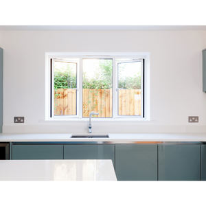 Fenêtre à battant en aluminium à faible entretien avec grande surface vitrée et poignée Euro, facile à utiliser pour les projets de rénovation d'appartements - Product Image 3