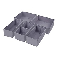 Drawer Underwear Organizer Storage Box Foldable Closet Dresser Drawers Divider Organizer Set of 6